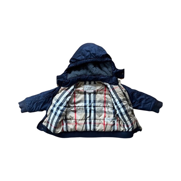 Burberry blue and nova check down puffer size 2 - Picture 3 of 8